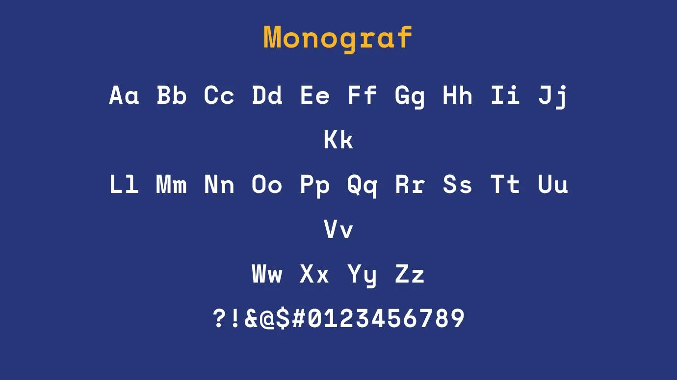 Monograf Font