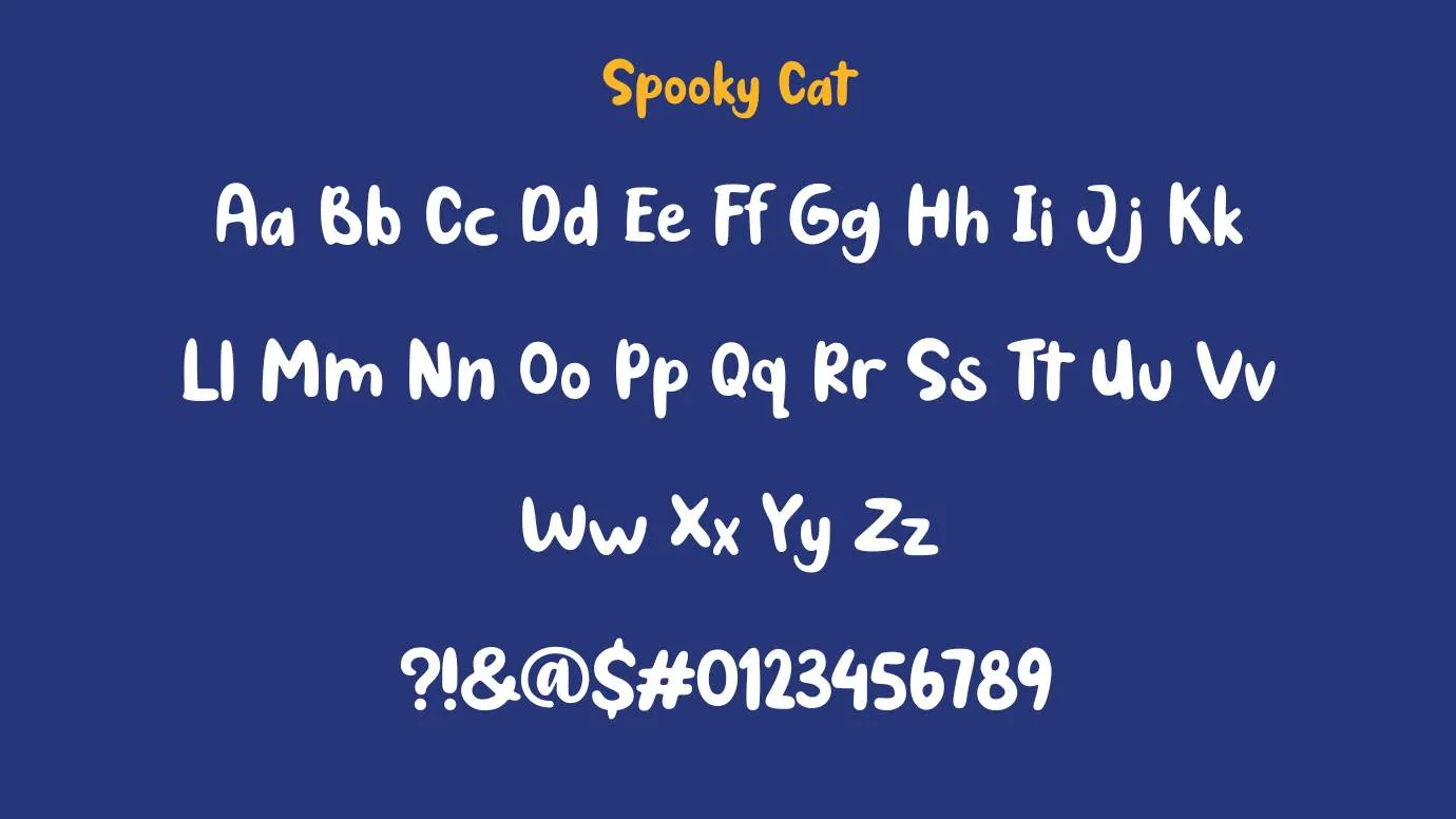 Spooky Cat Font