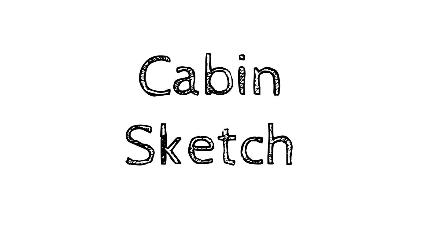 Cabin Sketch Font