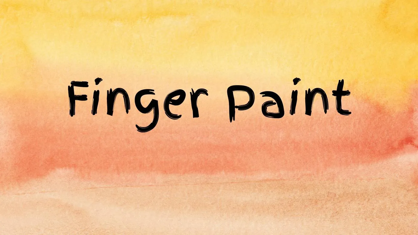 Finger Paint Font
