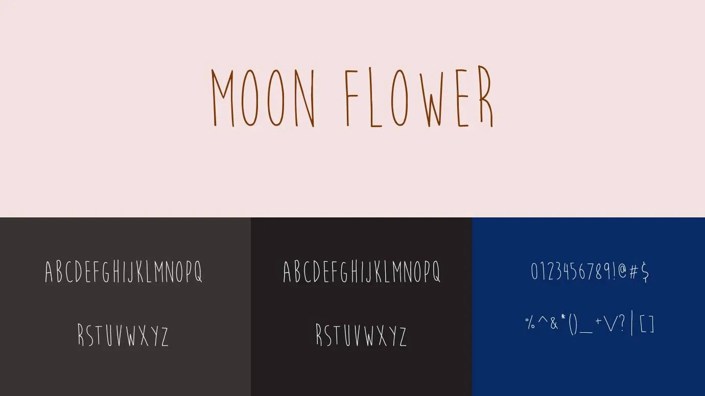 Moon Flower Font