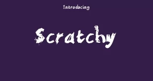 Scratchy Font