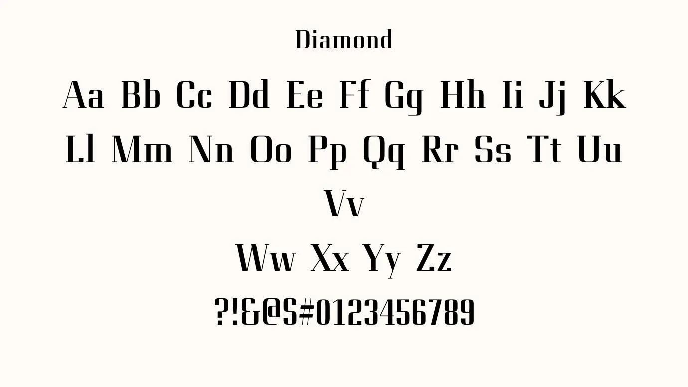 Diamond Font