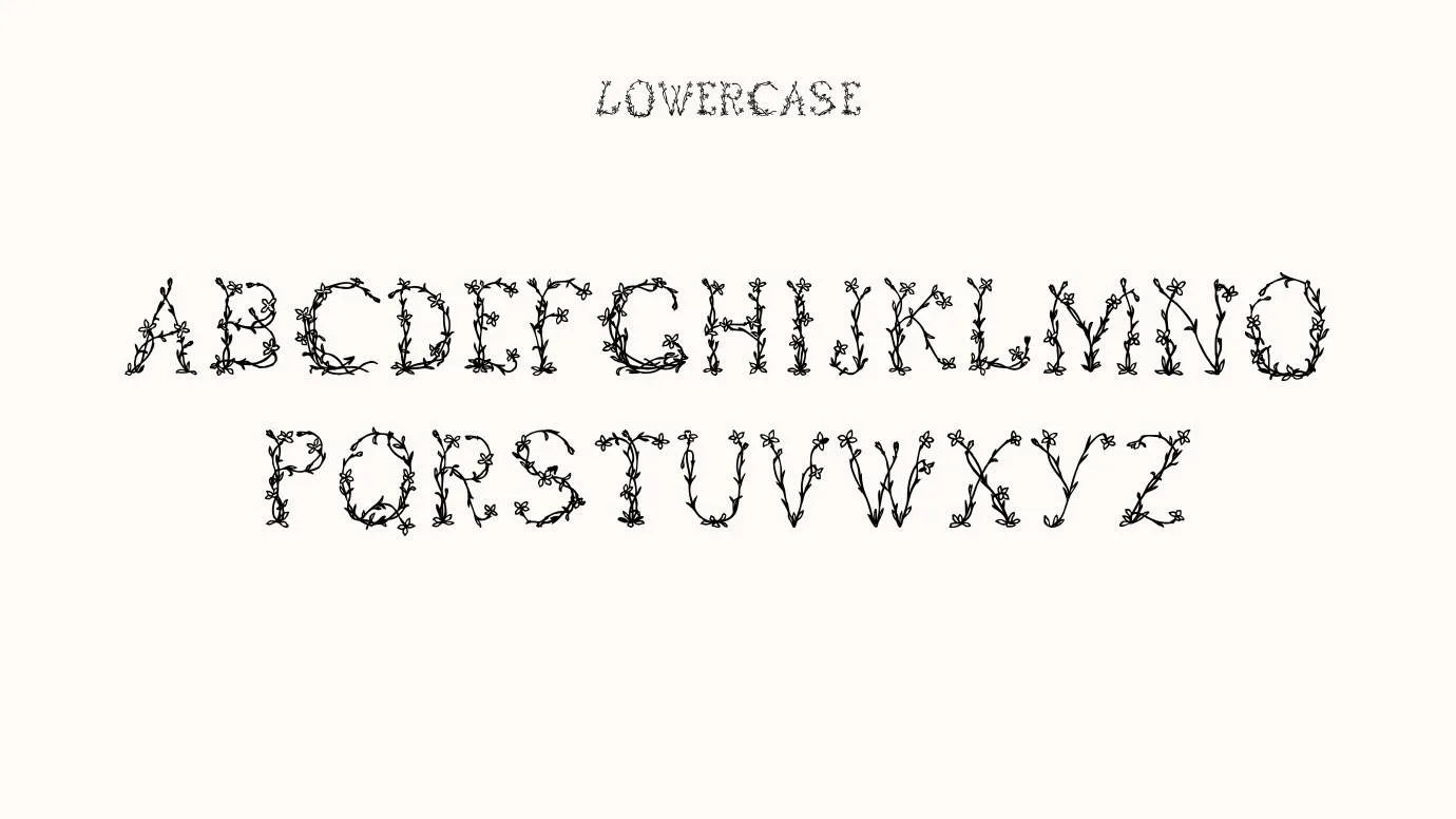 Floral Font