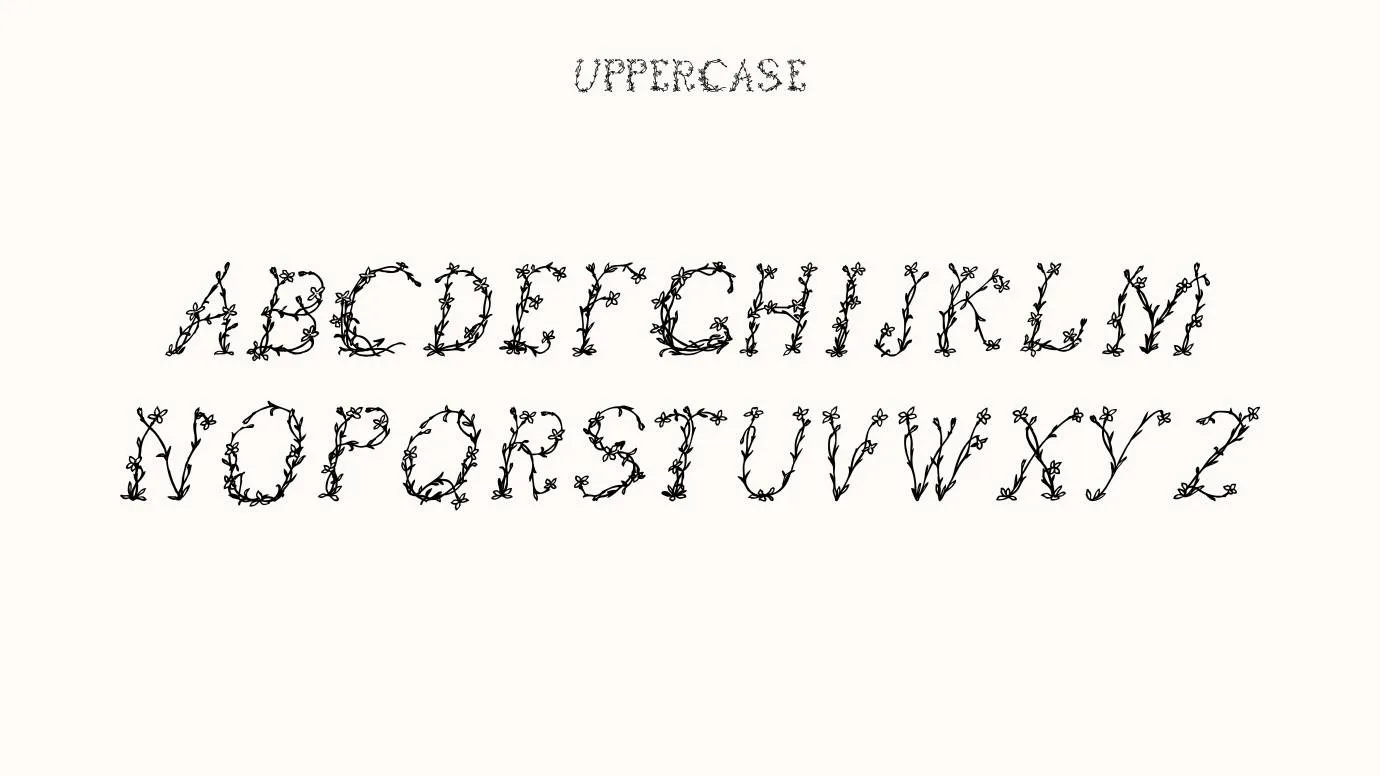 Floral Font