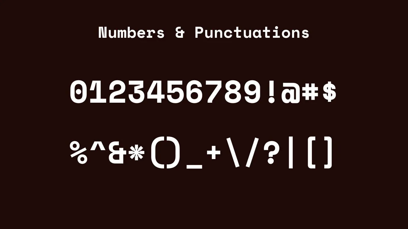 Monospace Font