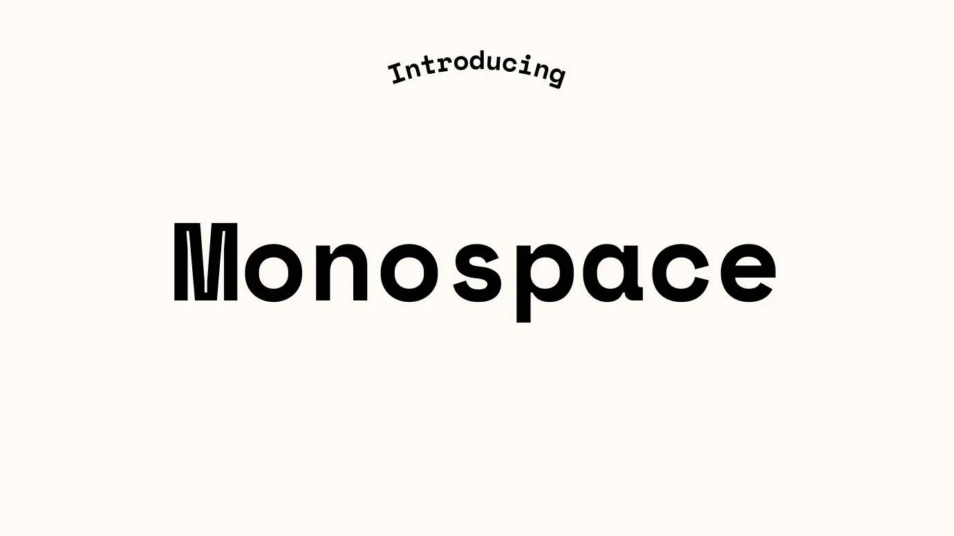 Monospace Font