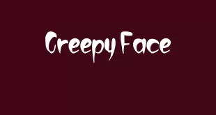 Creepy Face Font