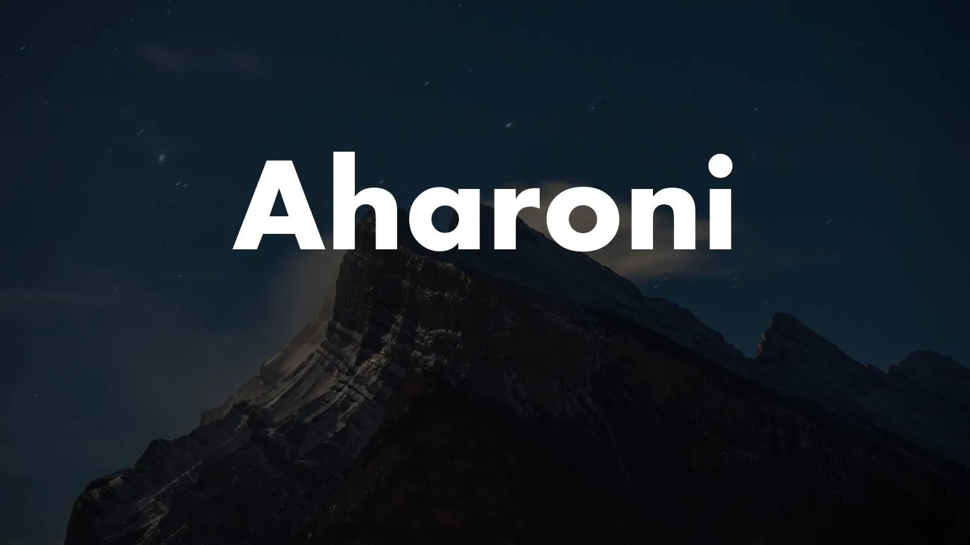 Aharoni Font