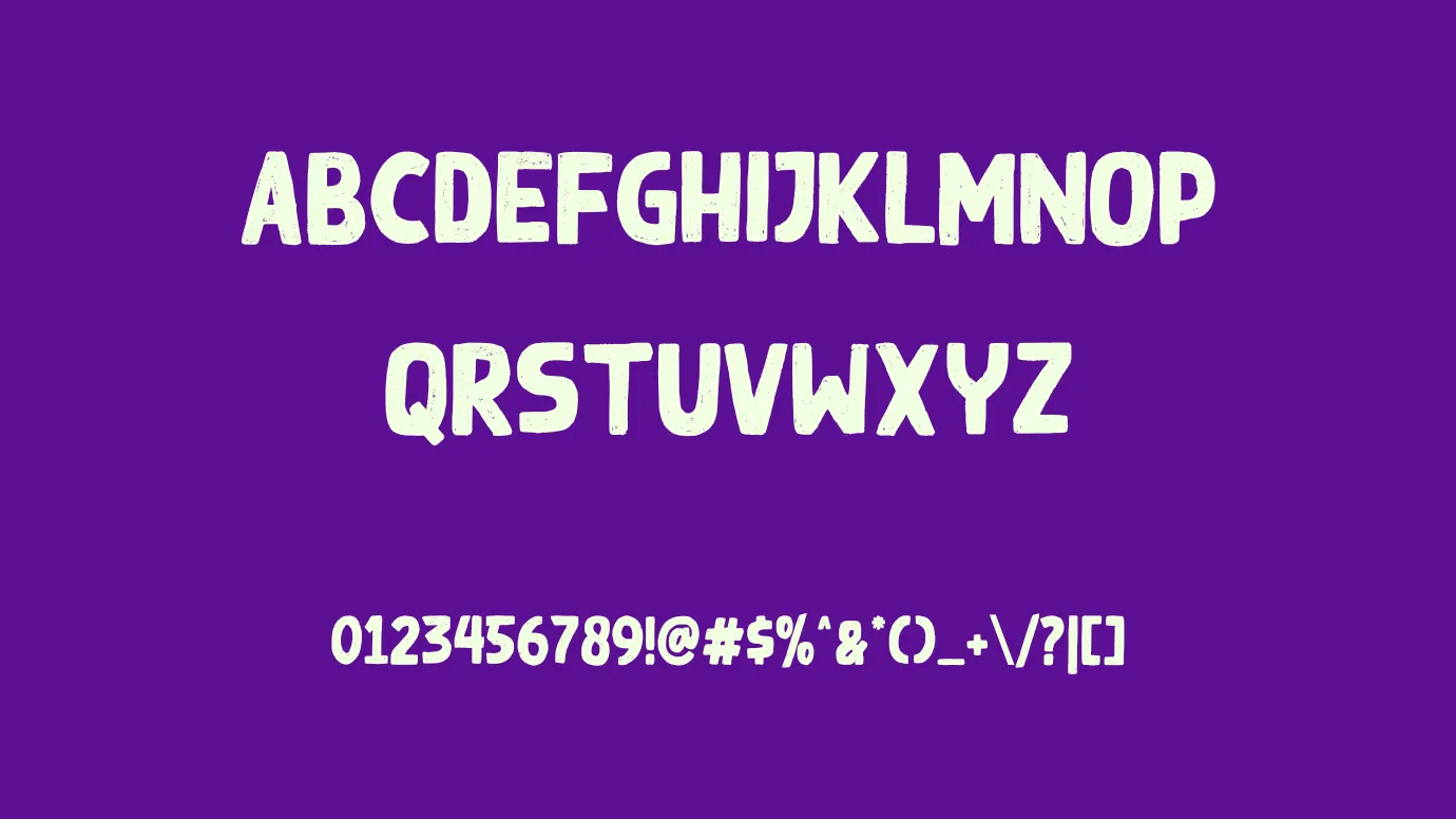 Black Ground Font