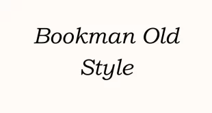 Bookman Old Style Font