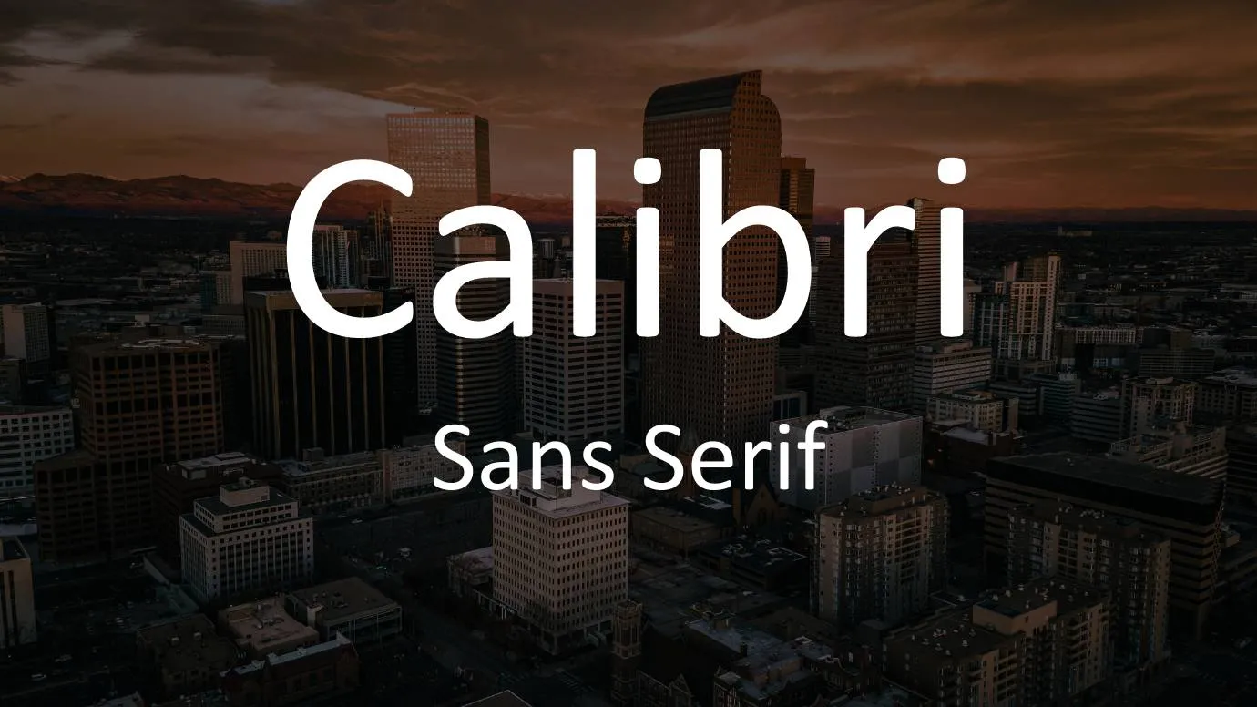 Calibri font - Calibri Font Family