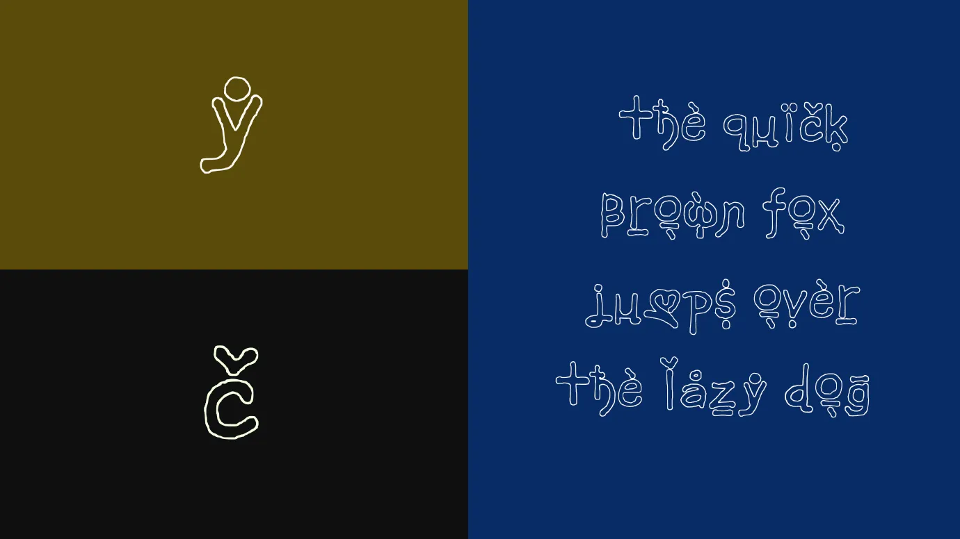 Crown Outline Font