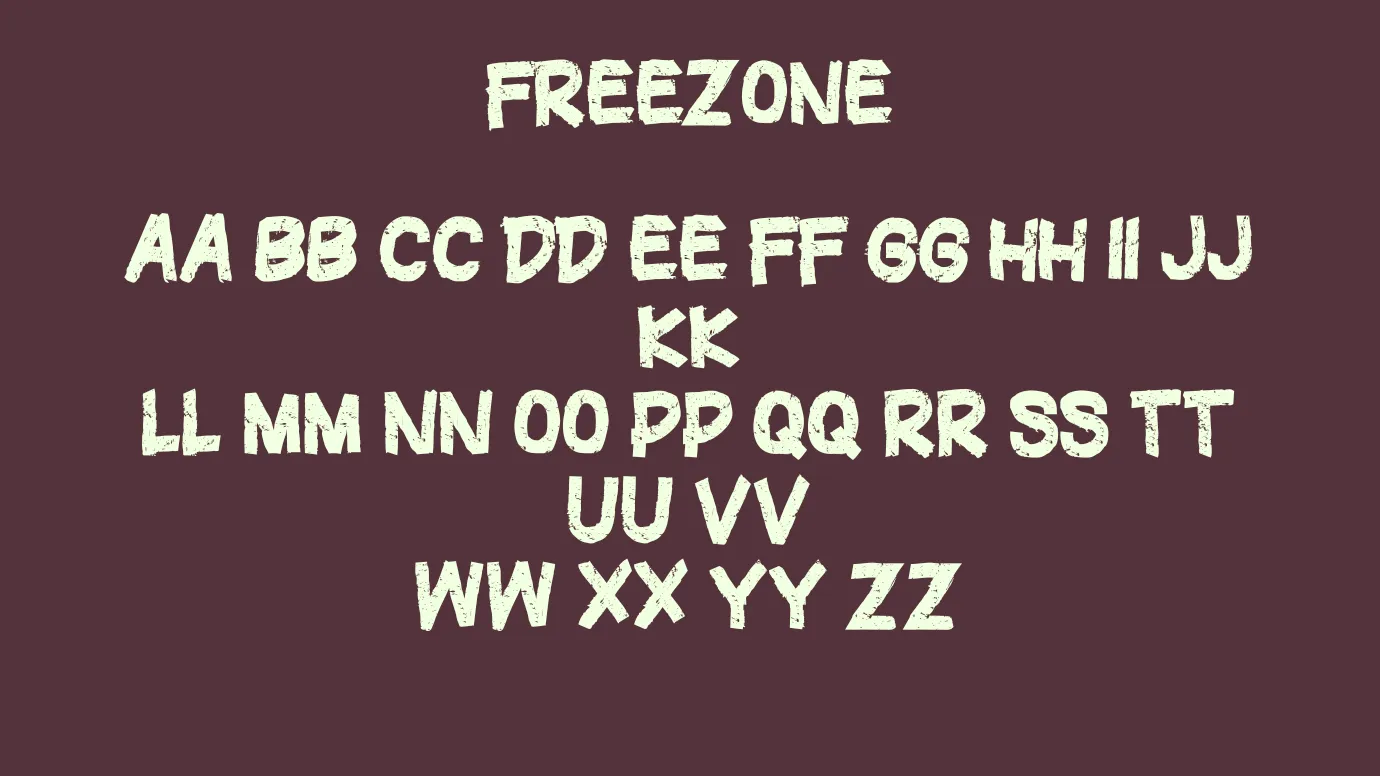 Freezone Font