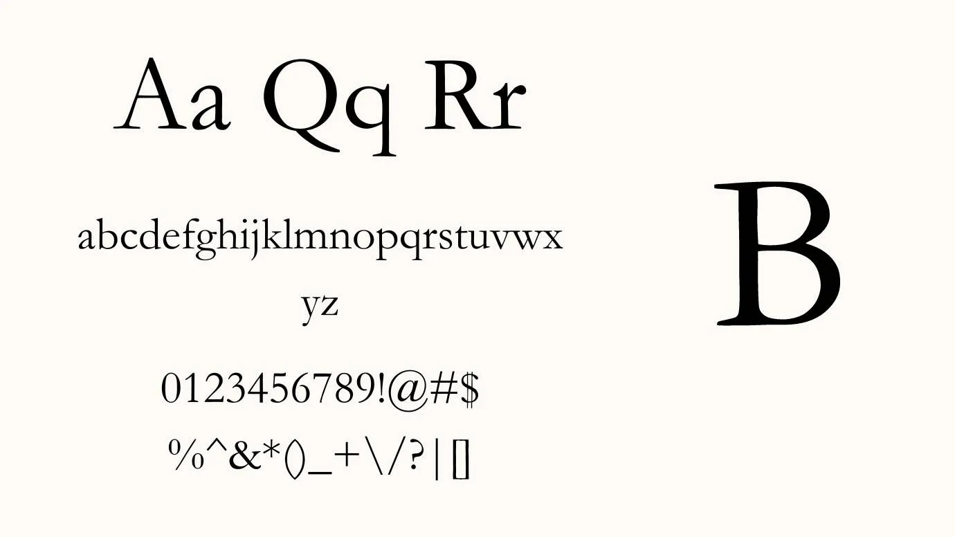 Garamond Font