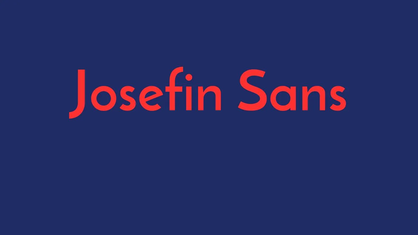 Josefin Sans Font Family