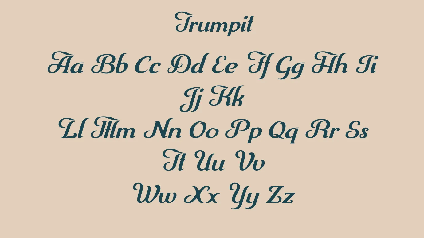 Trumpit Font View