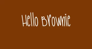 Hello Brownie Font