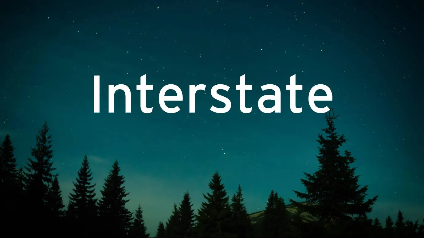 Interstate Font Family